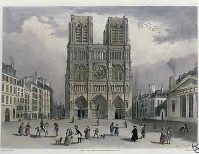 Notre-Dame kathedraal, 1832 door Bernhard Schmidt